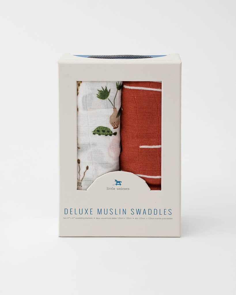Deluxe Muslin Swaddle Blanket Set