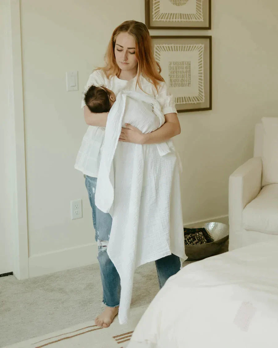 Organic Cotton Muslin Swaddle Blanket