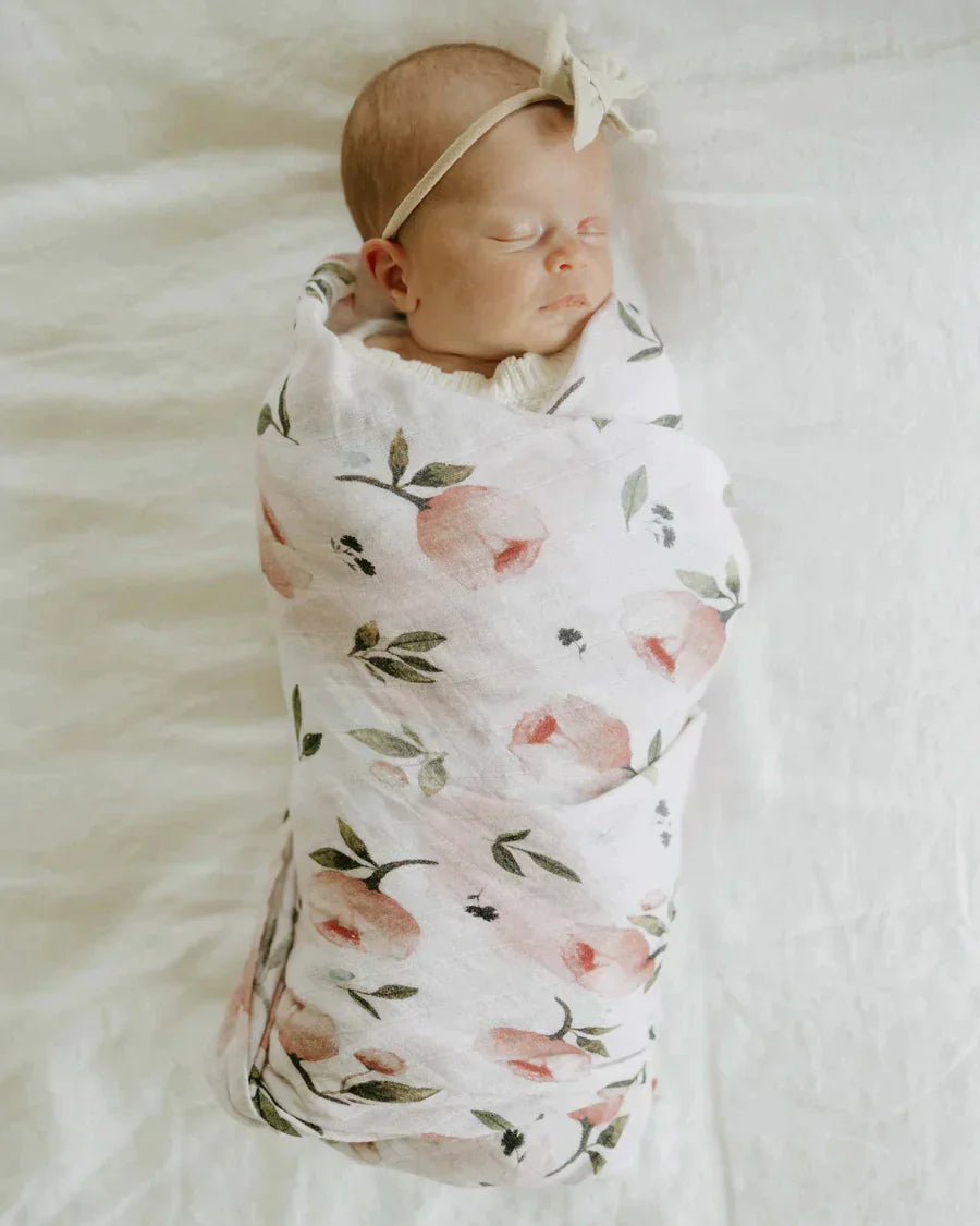 Organic Cotton Muslin Swaddle Blanket