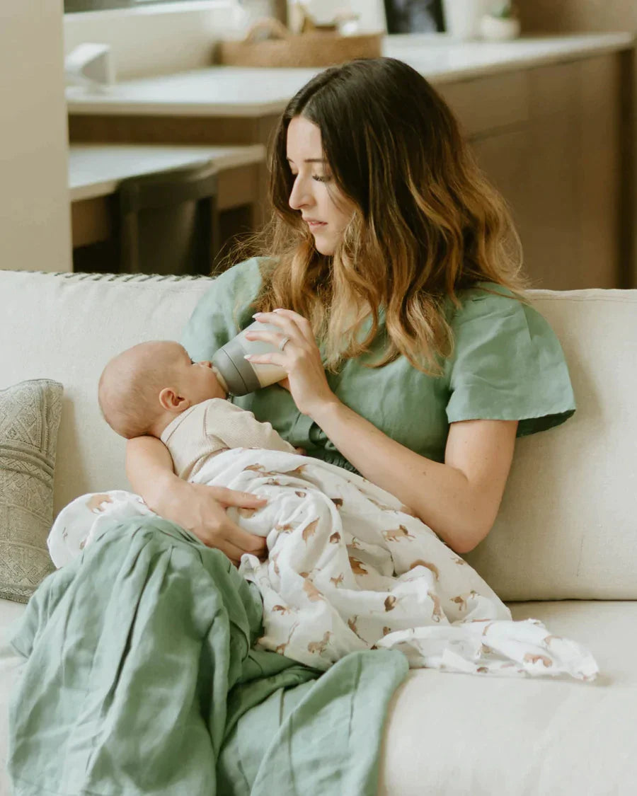 Organic Cotton Muslin Swaddle Blanket Set