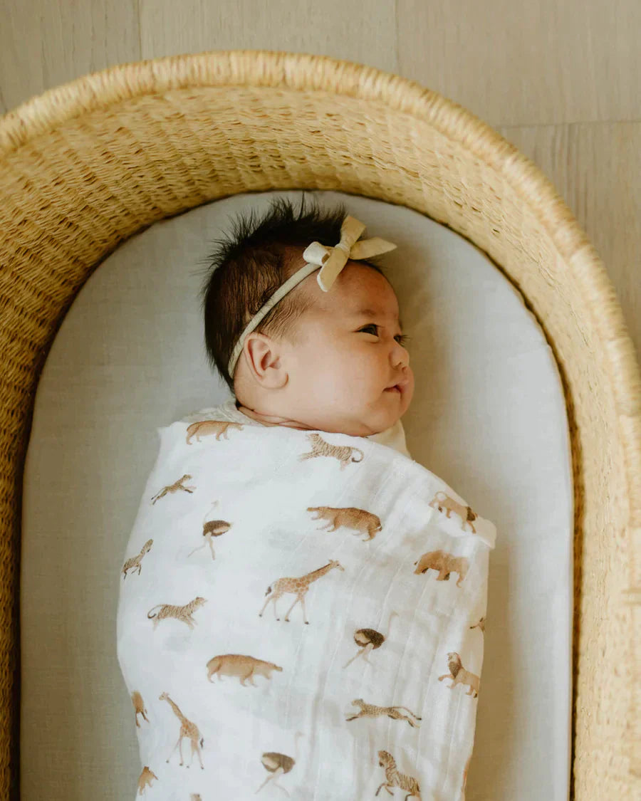 Organic Cotton Muslin Swaddle Blanket