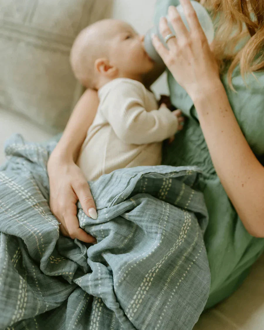 Organic Cotton Muslin Swaddle Blanket