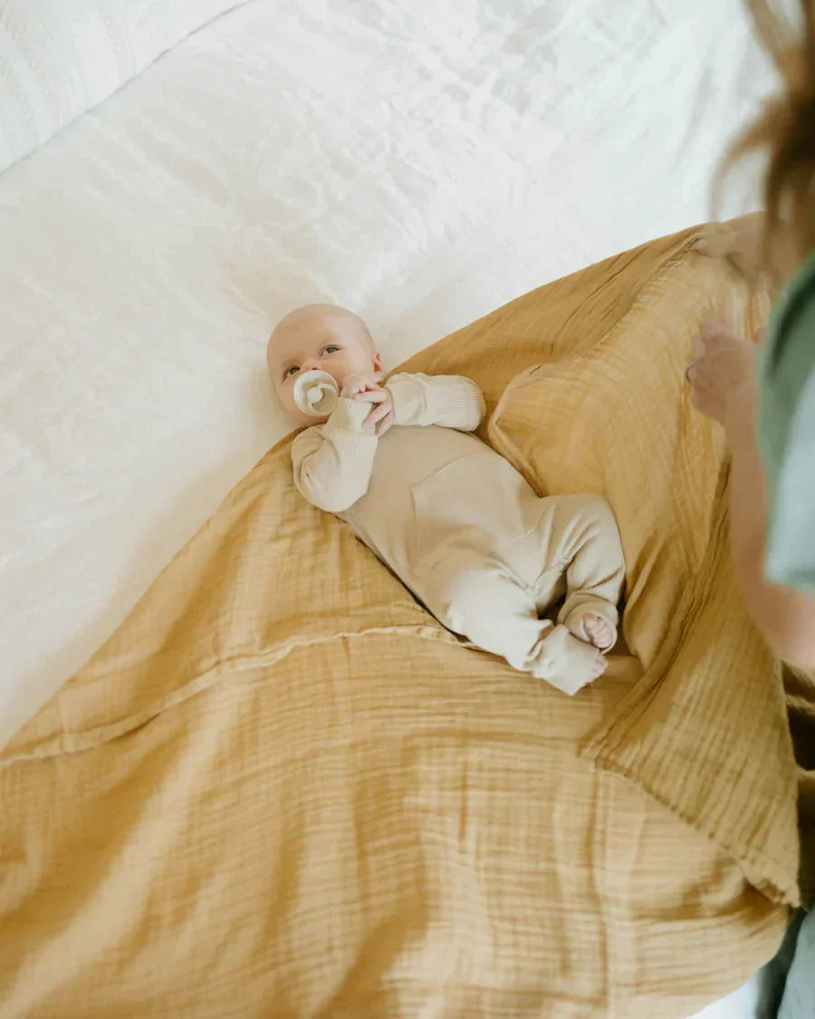 Organic Cotton Muslin Swaddle Blanket
