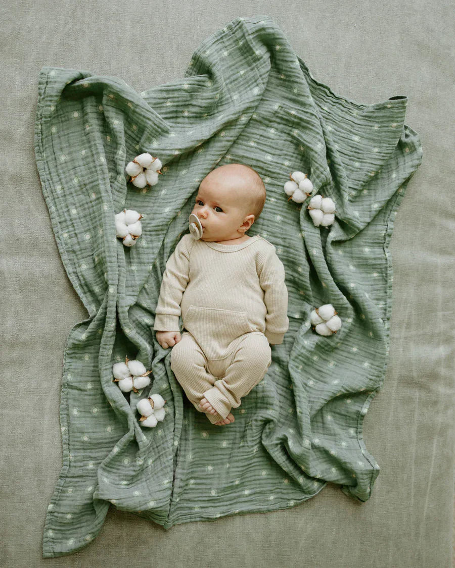 Organic Cotton Muslin Swaddle Blanket Set