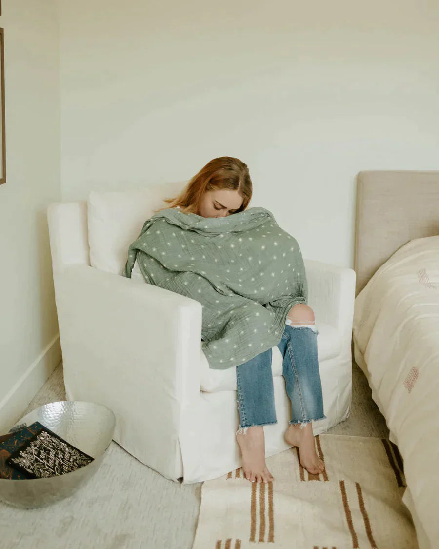 Organic Cotton Muslin Swaddle Blanket Set