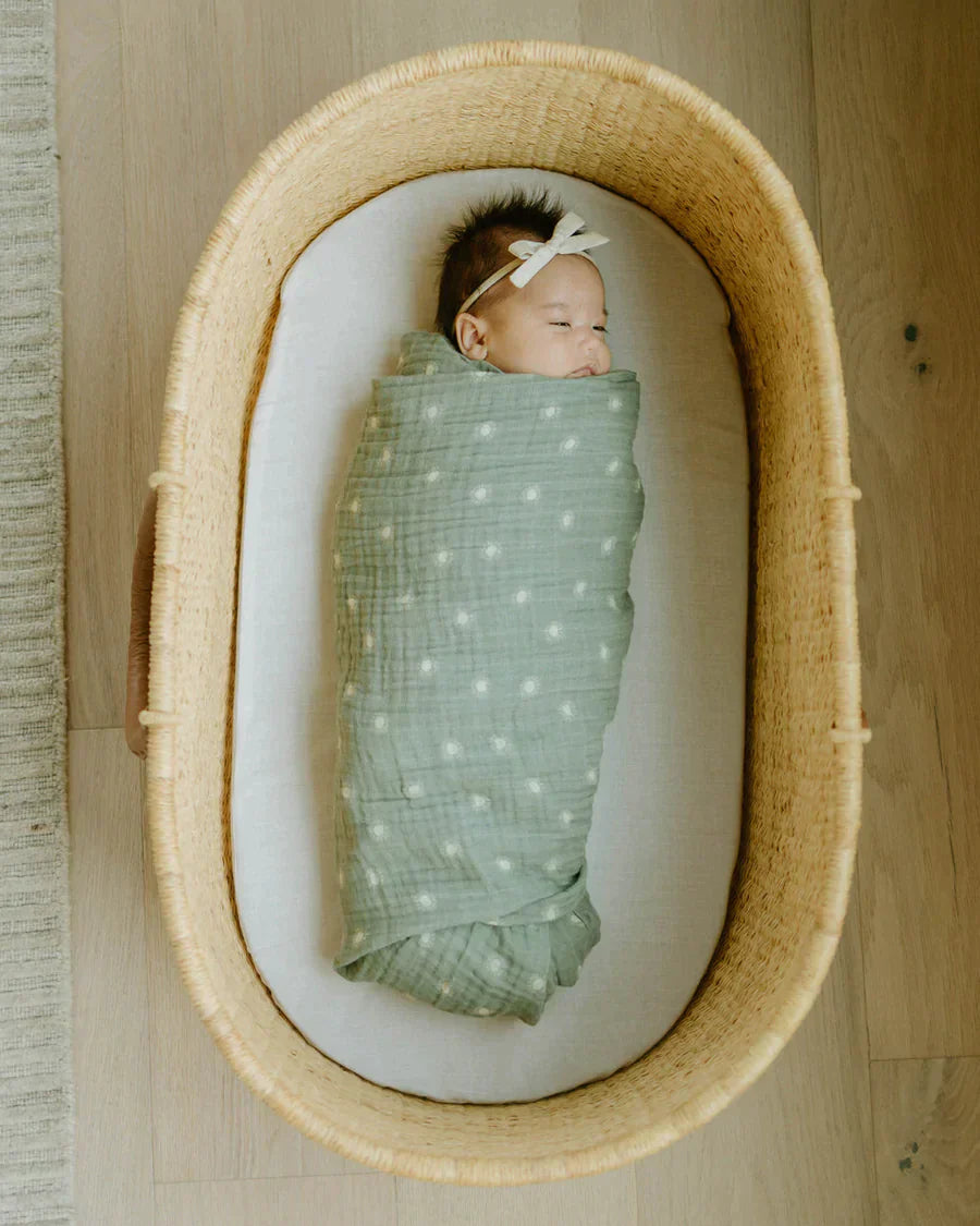 Organic Cotton Muslin Swaddle Blanket