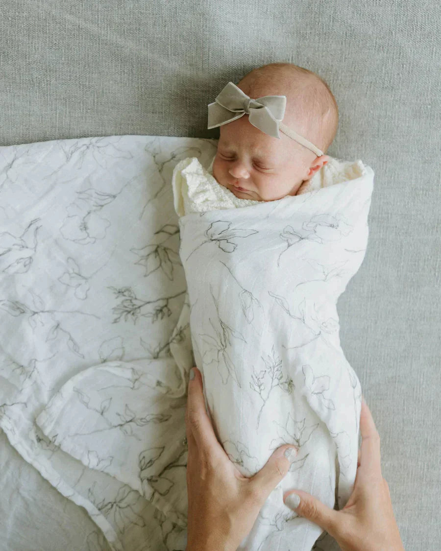Organic Cotton Muslin Swaddle Blanket