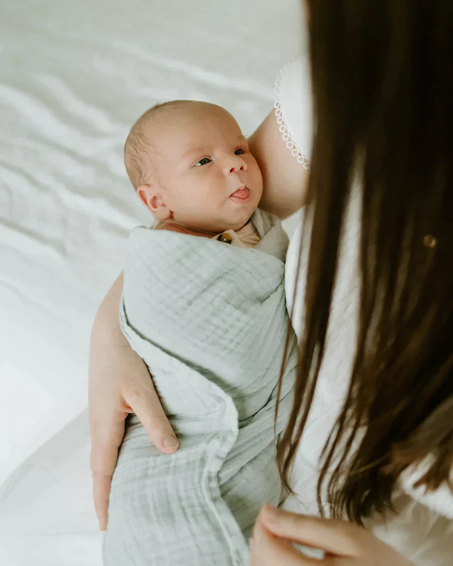 Organic Cotton Muslin Swaddle Blanket Set