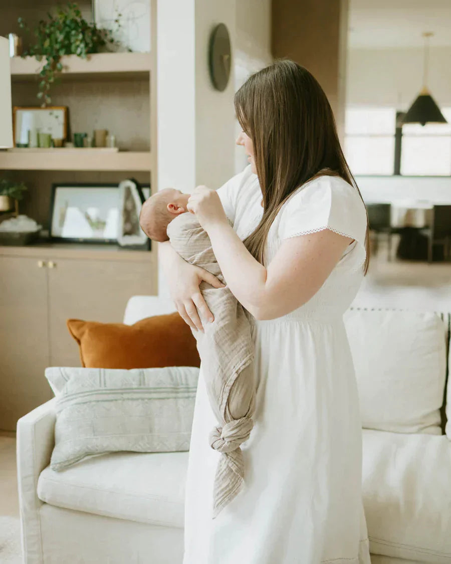 Organic Cotton Muslin Swaddle Blanket