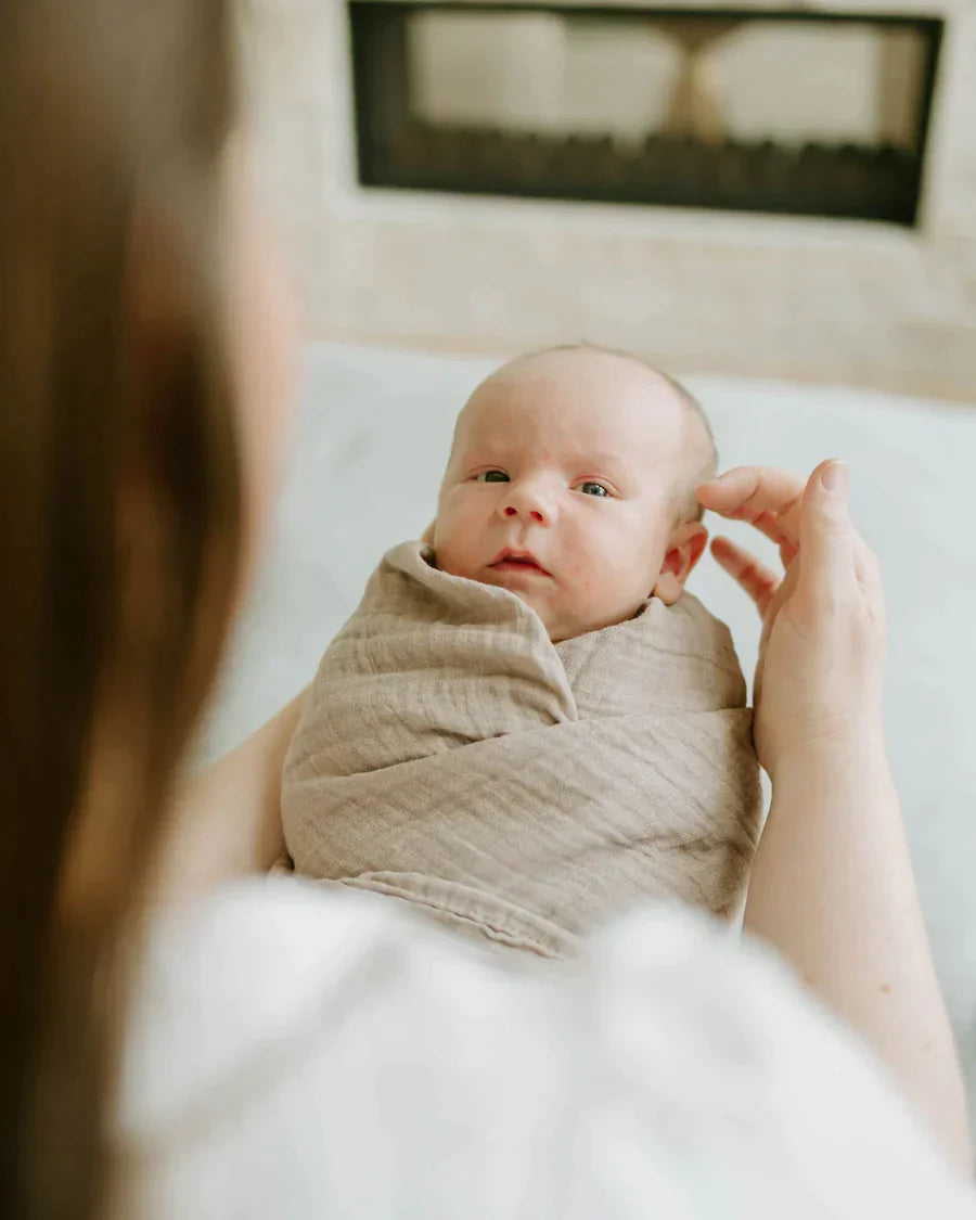 Organic Cotton Muslin Swaddle Blanket Set