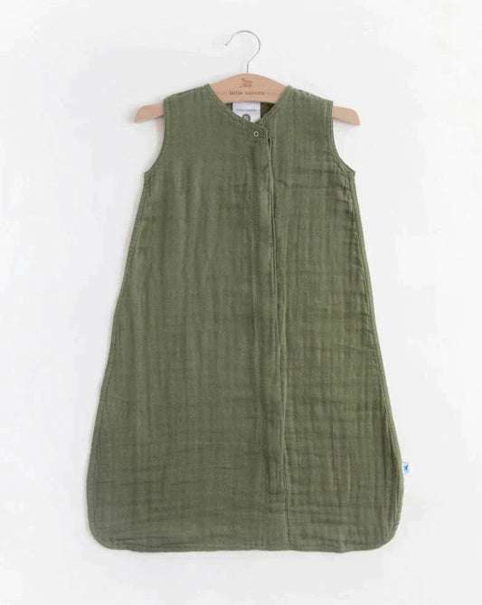 Cotton Muslin Sleep Bag - Fern Small