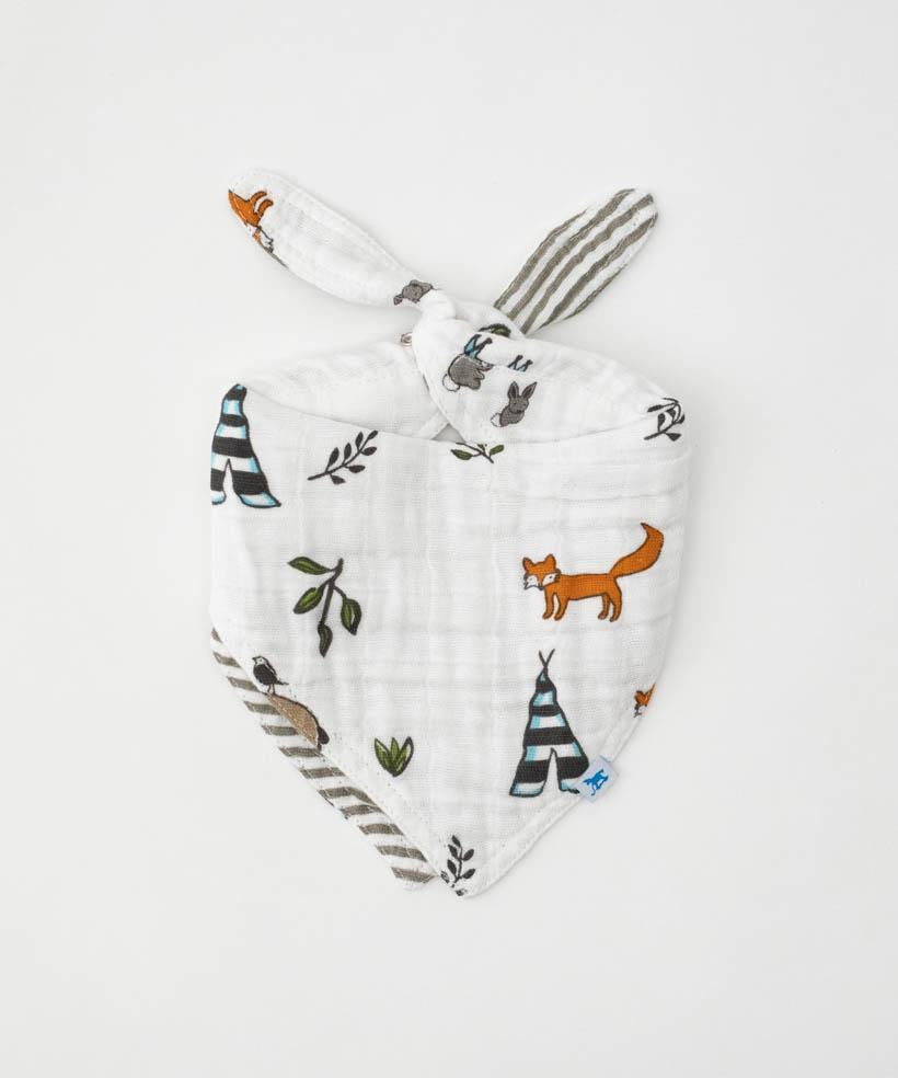 Cotton Muslin Reversible Bandana Bib