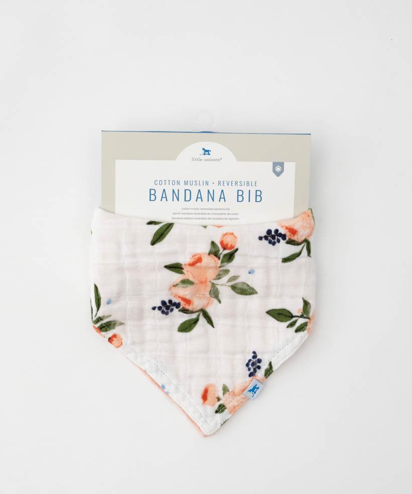 Cotton Muslin Reversible Bandana Bib