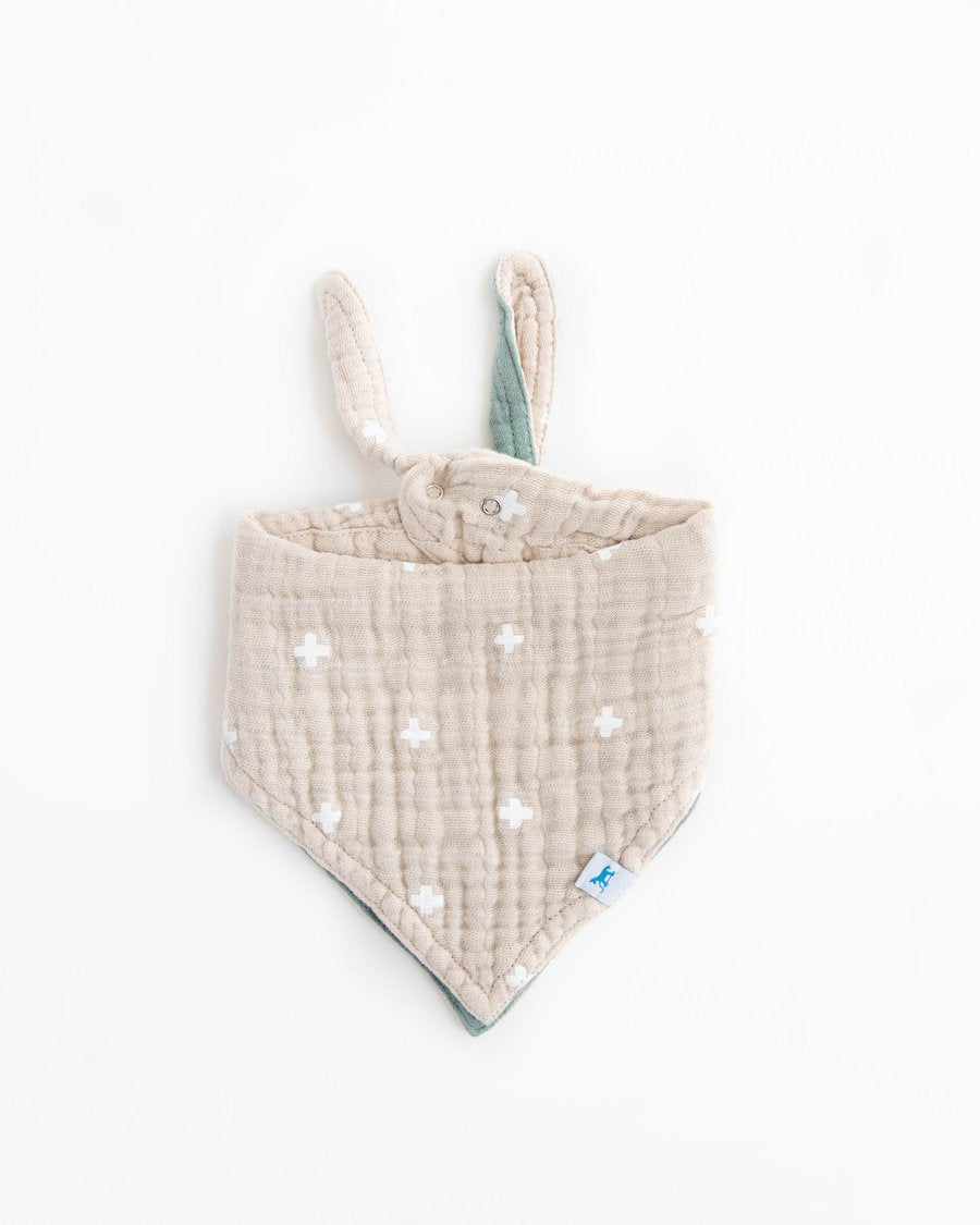Cotton Muslin Reversible Bandana Bib