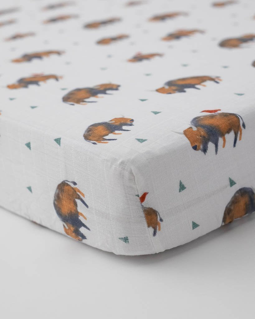 Cotton Muslin Crib Sheet