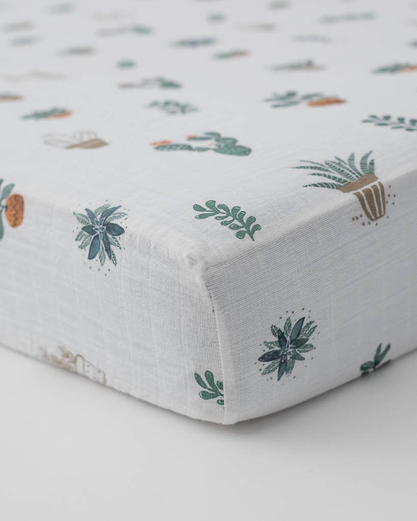 Cotton Muslin Crib Sheet