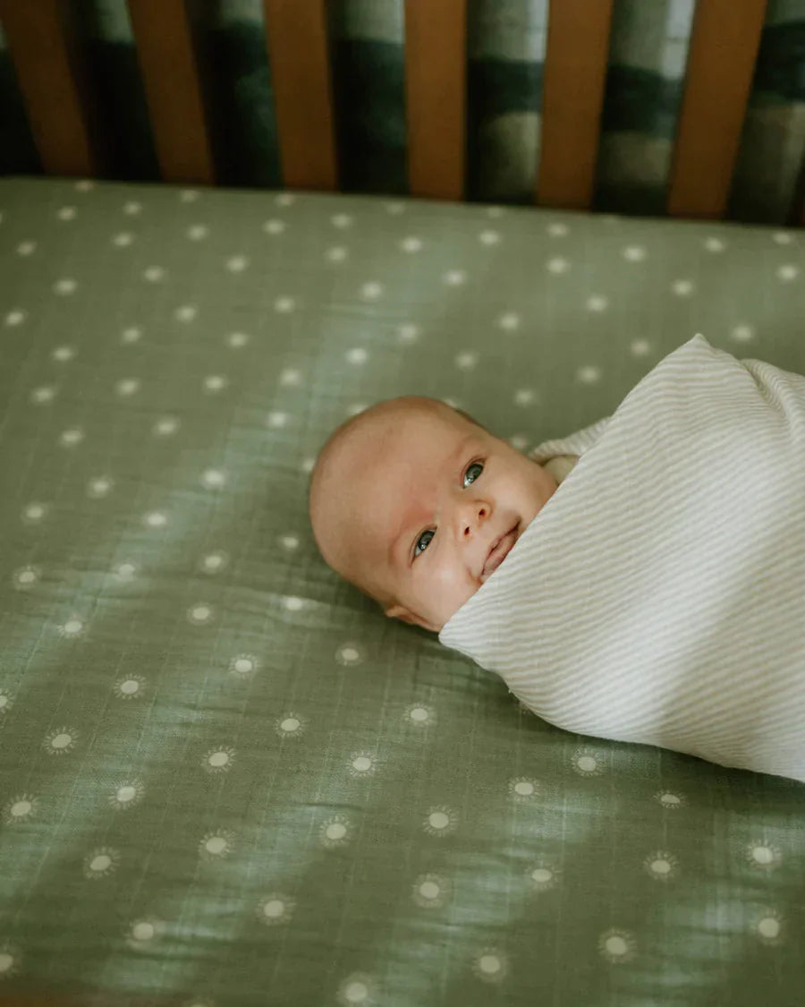 Organic Cotton Muslin Crib Sheet