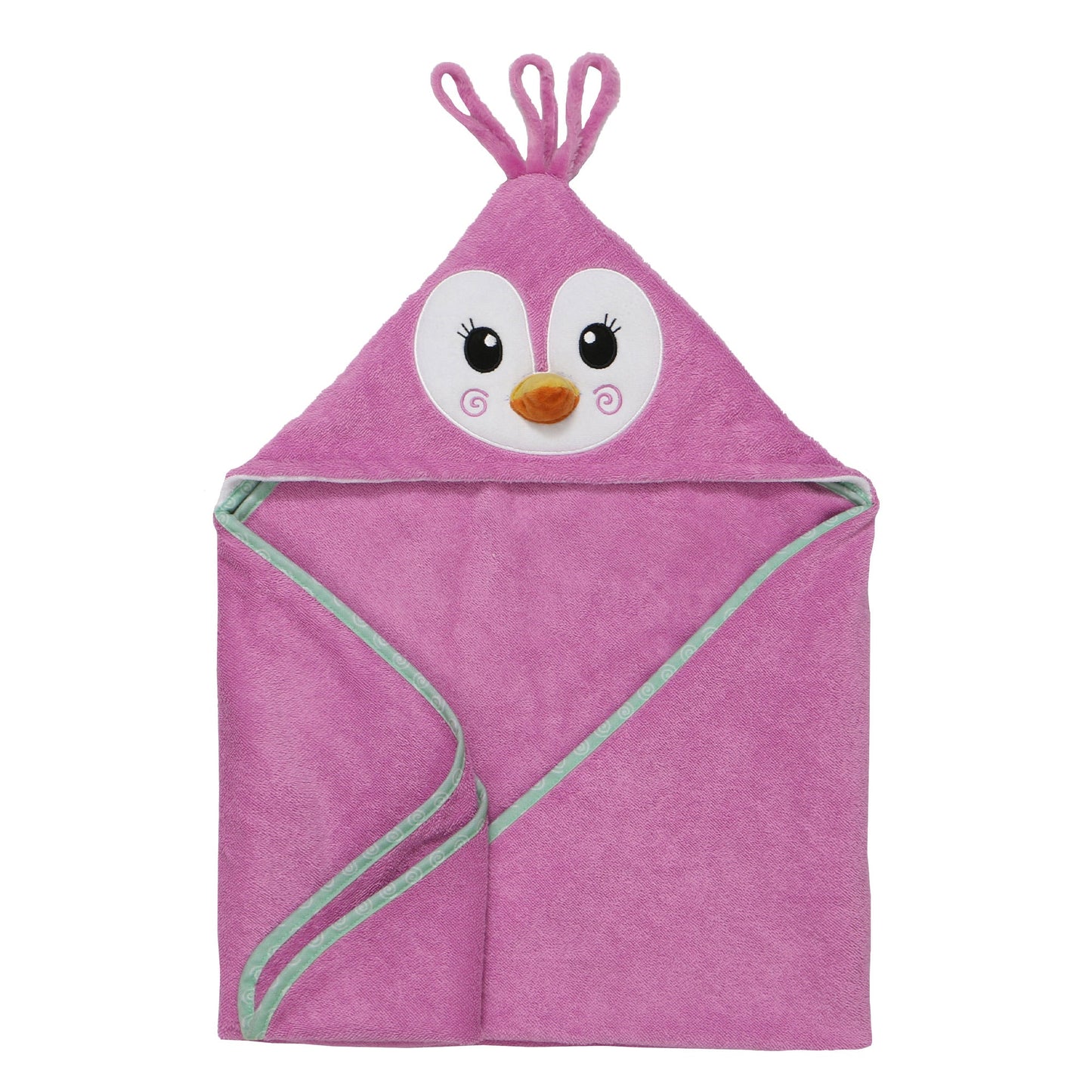 Baby Snow Terry Hooded Bath Towel 0-18M