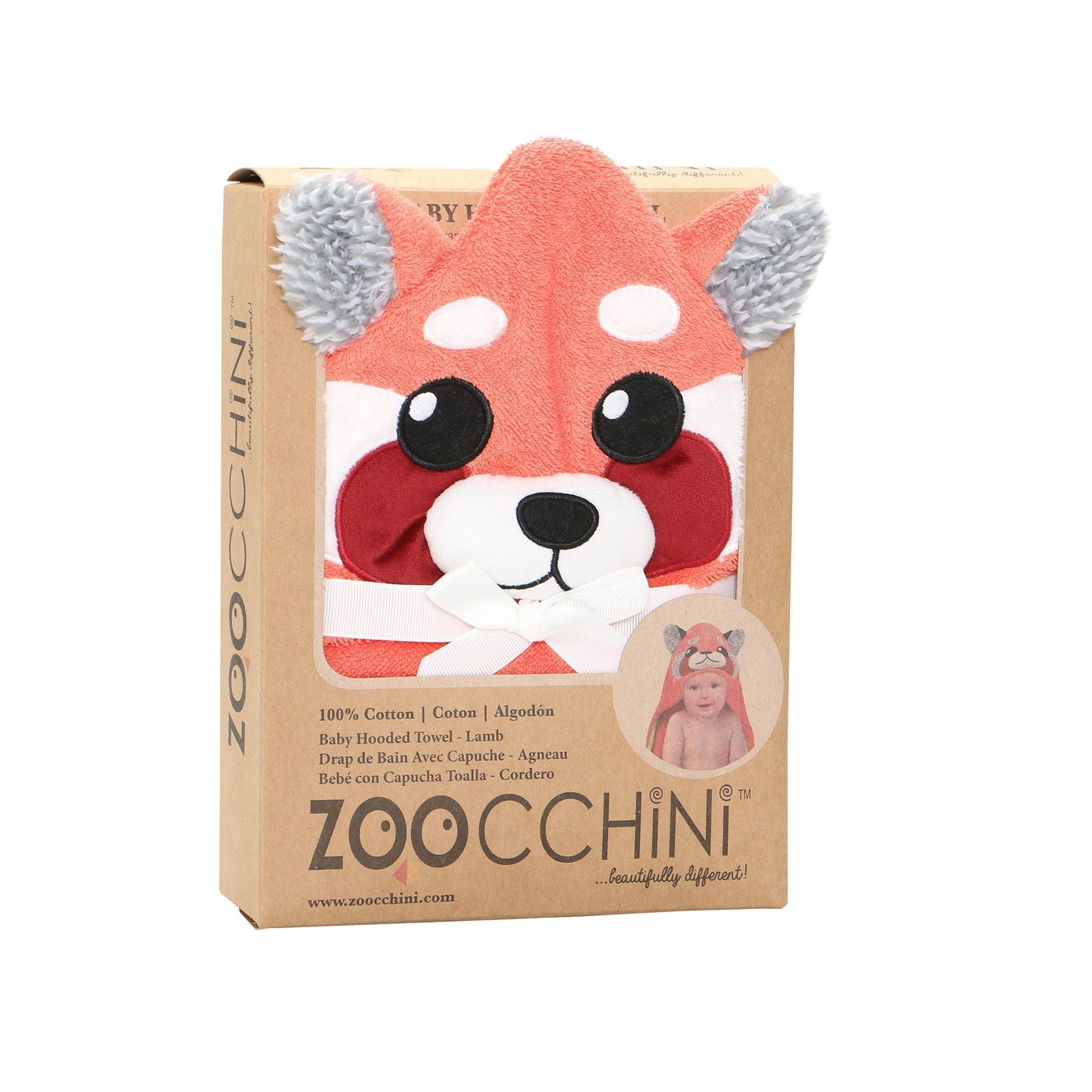 Baby Snow Terry Hooded Bath Towel 0-18M