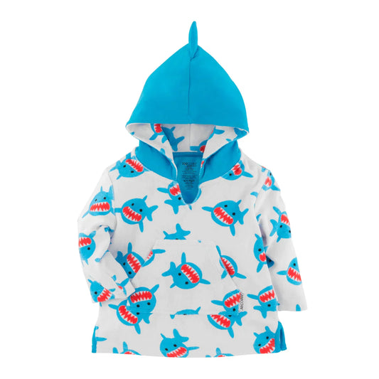 UPF50+ Baby Terry Swim Coverup - Shark