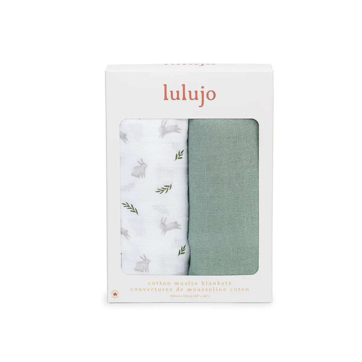Lulujo Cotton Muslin Swaddle 2 pk