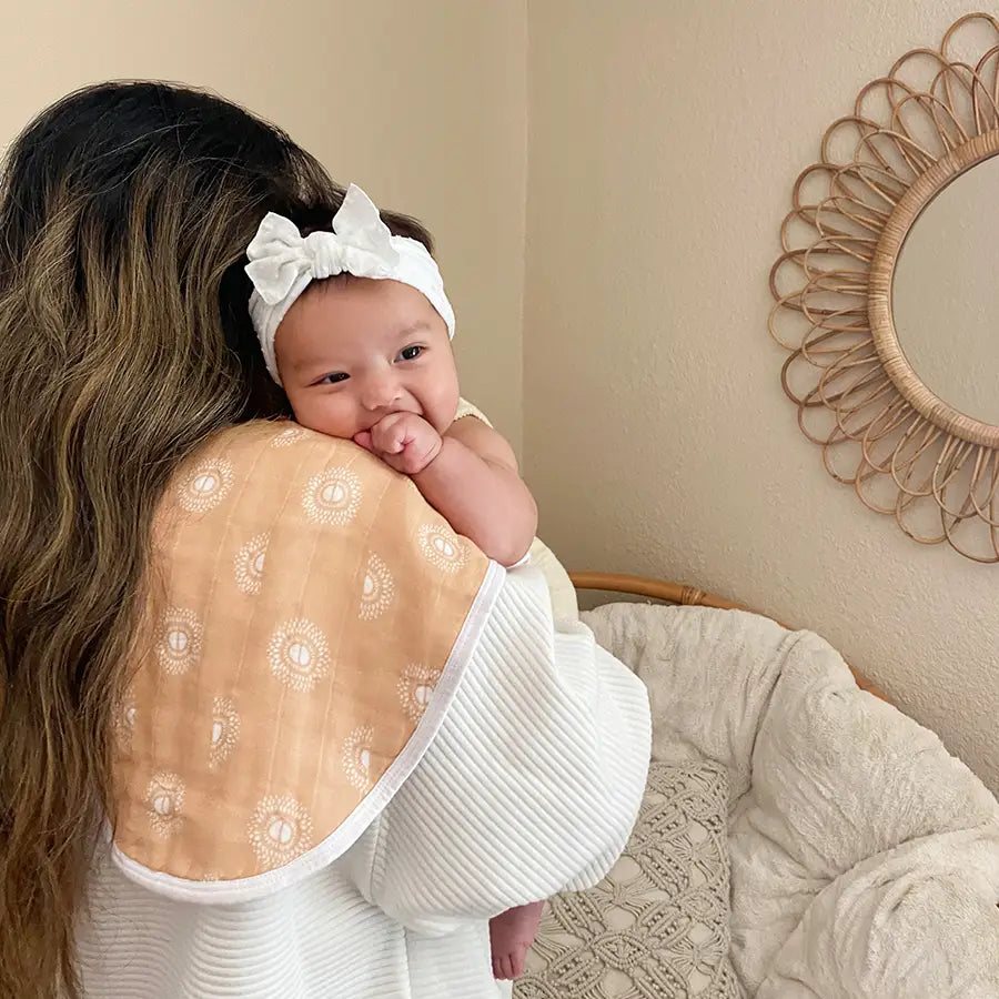 Cotton Muslin Burpy Bibs 2pk