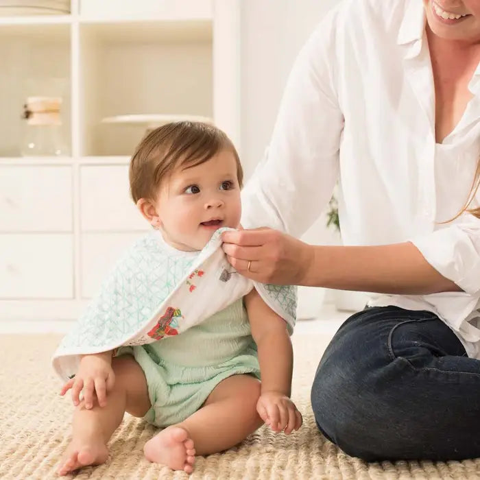 Cotton Muslin Burpy Bibs 2pk