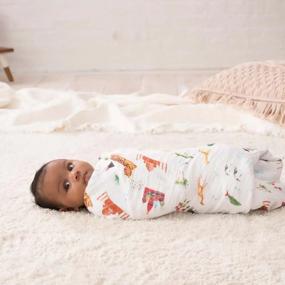 Cotton Muslin Swaddles 4pk