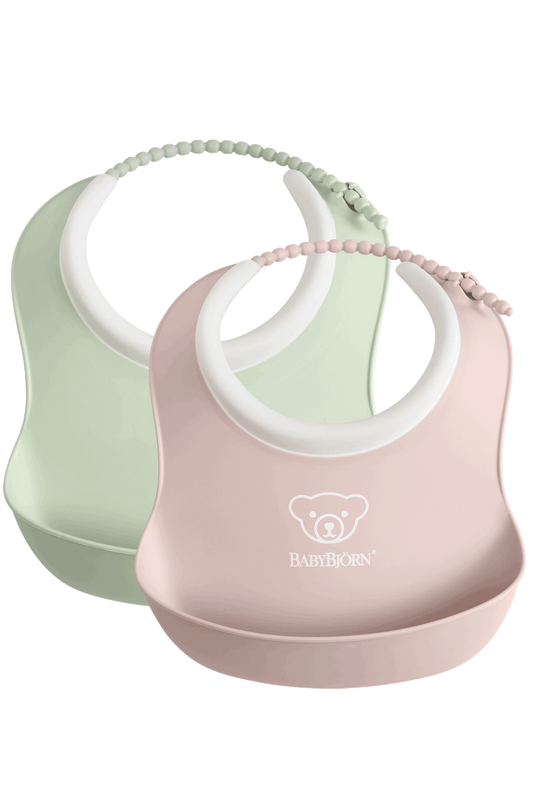 Small Baby Bib 2 Pack Powder