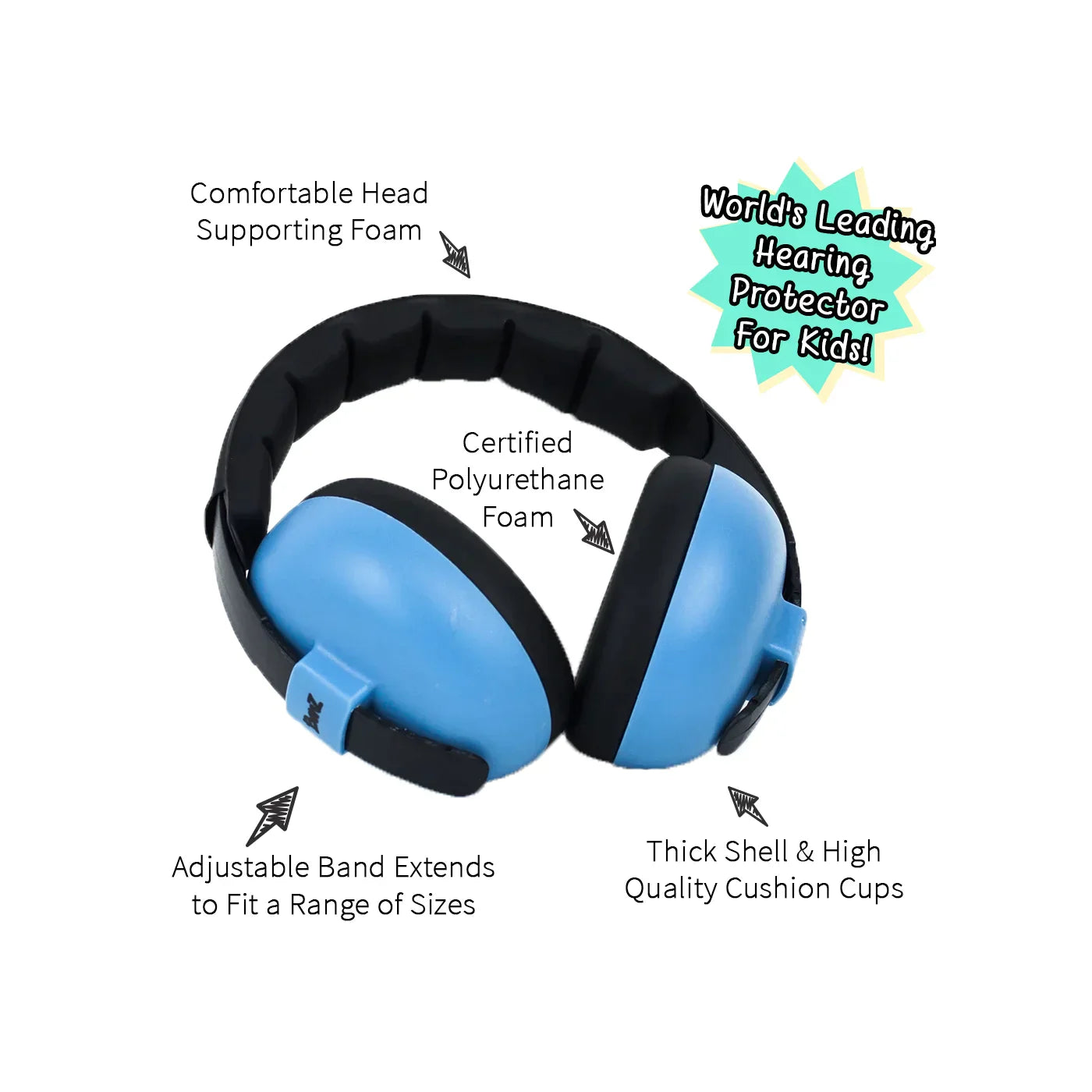 Baby Hearing Protection Earmuffs 2m+