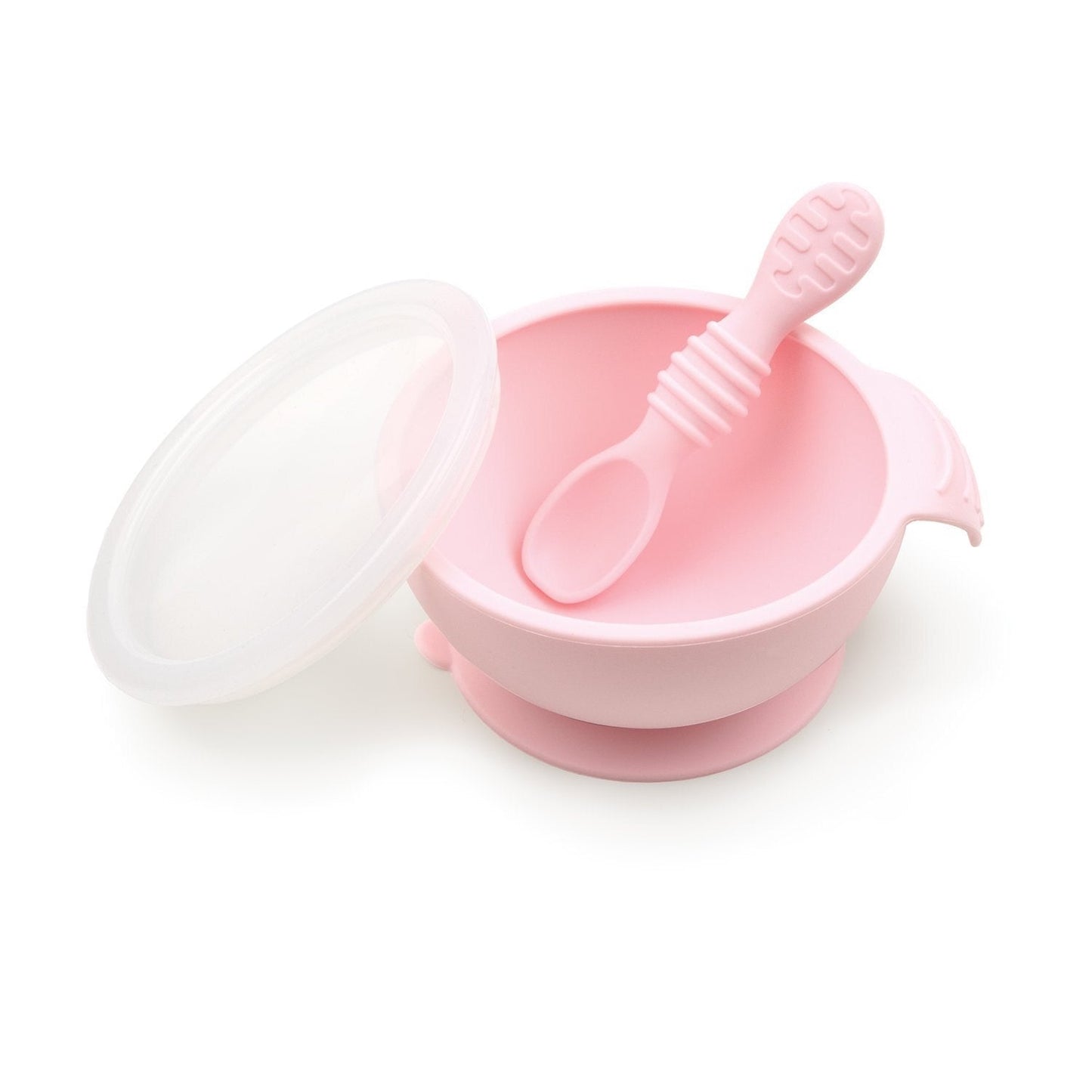 Silicone First Feeding Set with Lid & Spoon