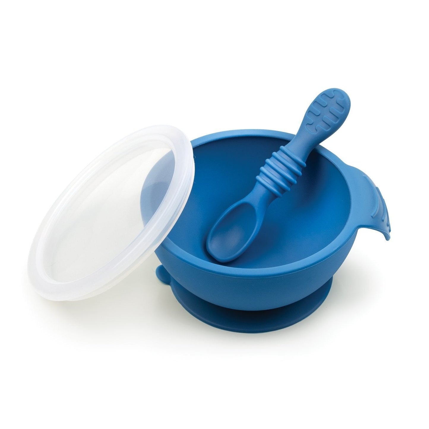 Silicone First Feeding Set with Lid & Spoon