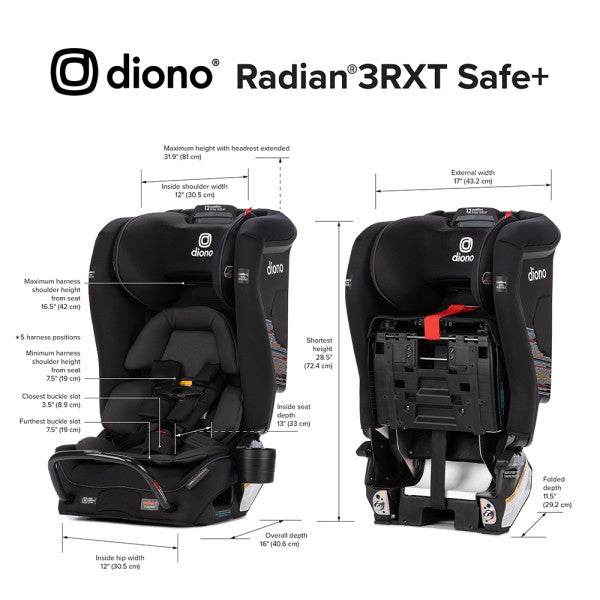 Diono Radian 3RXT SafePlus All-in-One Convertible Car Seat