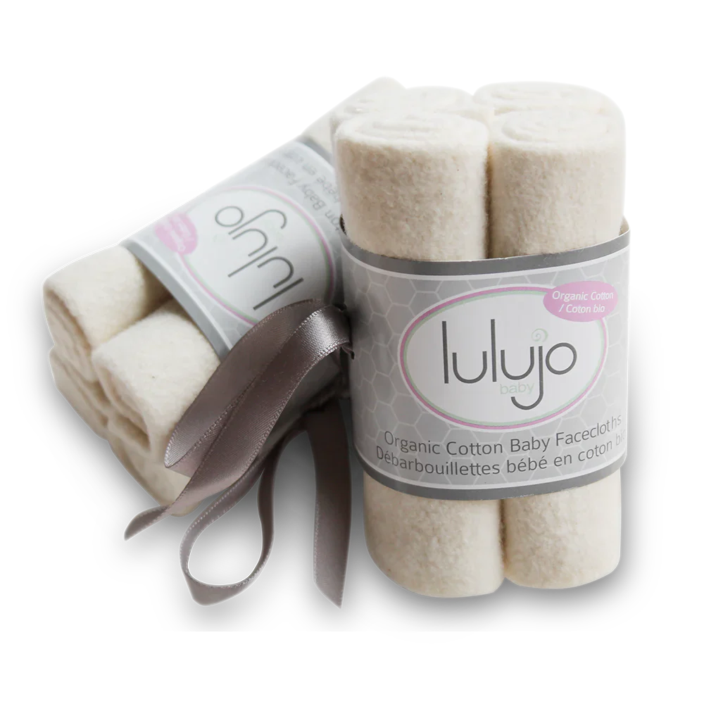 Lulujo Organic Cotton Face Cloth (4 Pk)