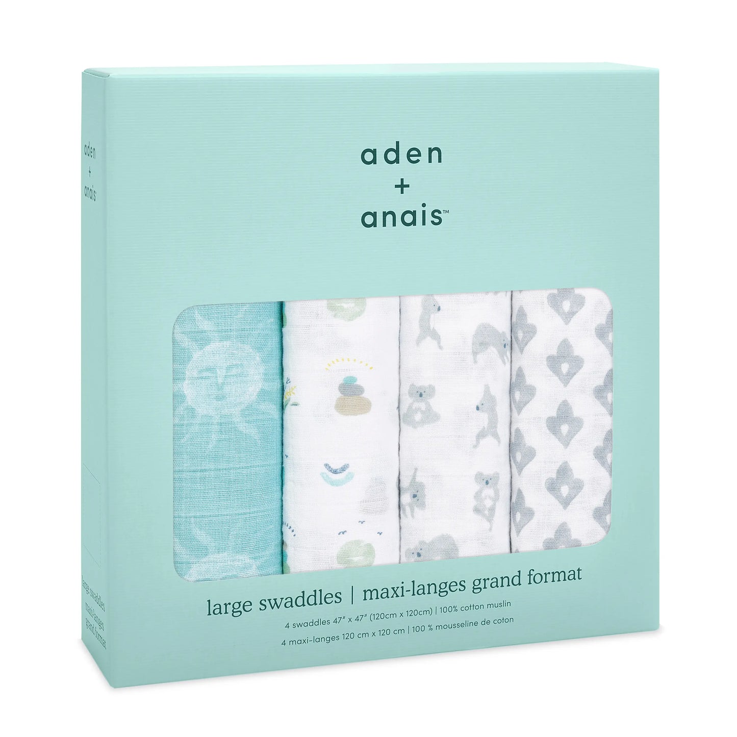 Cotton Muslin Swaddles 4pk