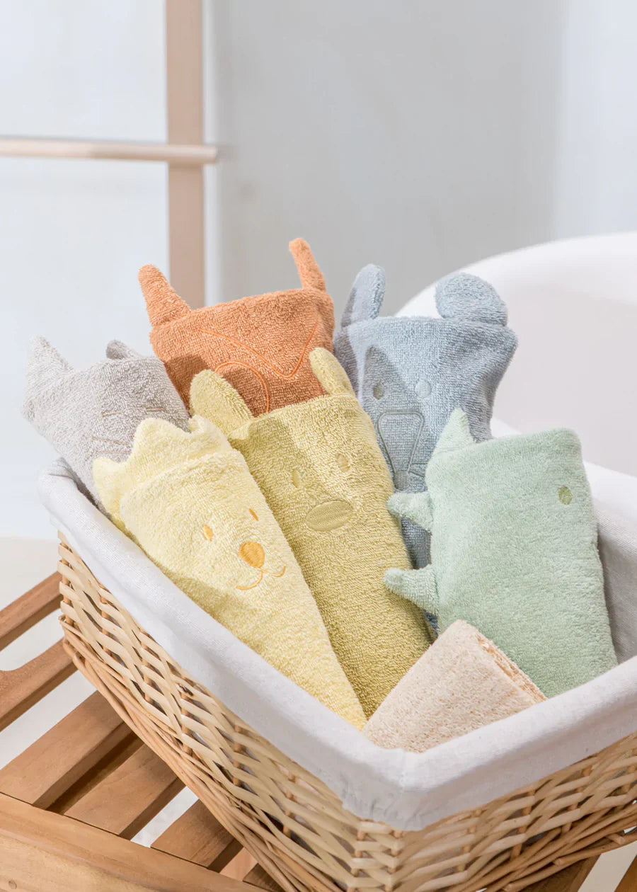 100% Organic Cotton wash Glove