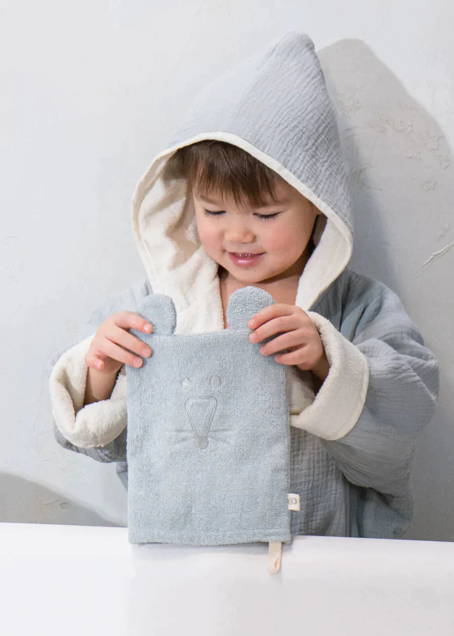 100% Organic Cotton wash Glove