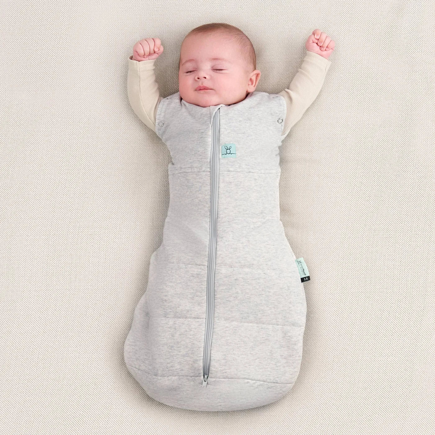 Cocoon Swaddle Bag 1tog Grey Marle 3-6mths