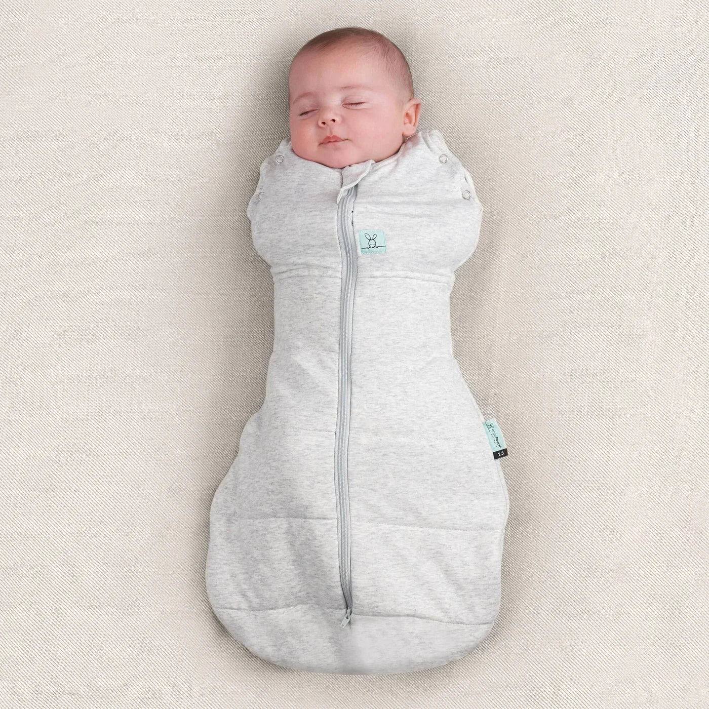 Cocoon Swaddle Bag 1tog Grey Marle 3-6mths