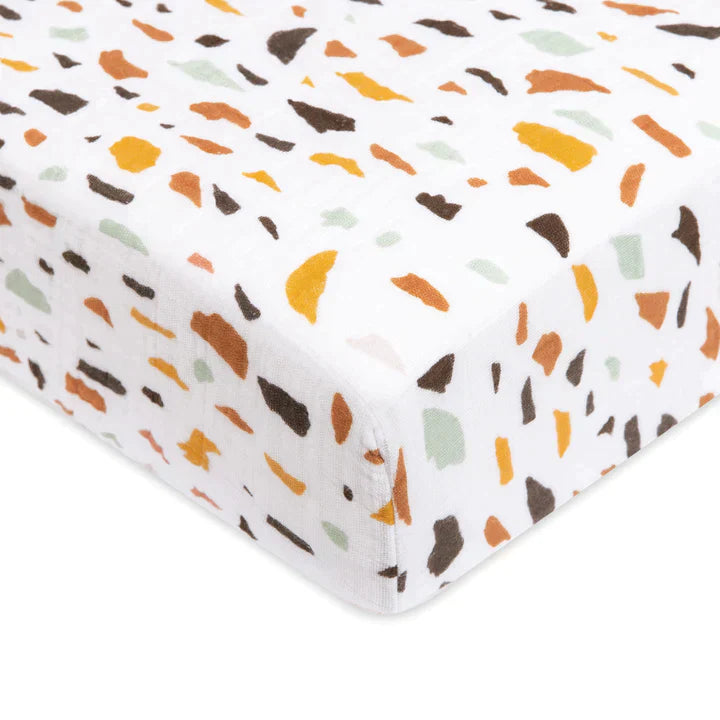 Crib Sheet Organic Muslin Cotton