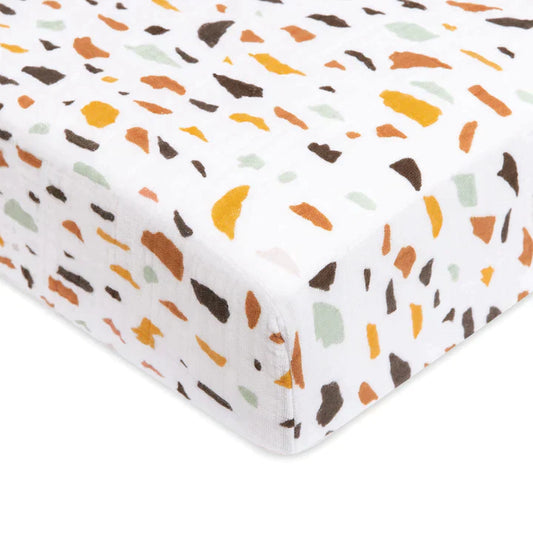 Crib Sheet Organic Muslin Cotton