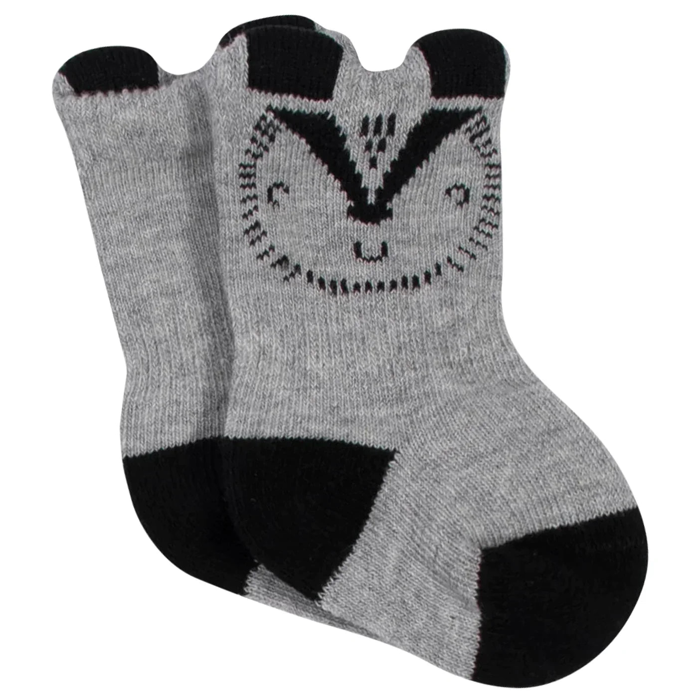 6-Pack Baby Boys Badger Organic Wiggle Proof Socks 6/9