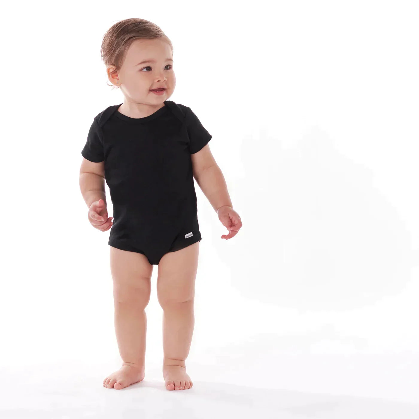 5-Pack Baby Neutral Black Onesies Bodysuits 3-6M