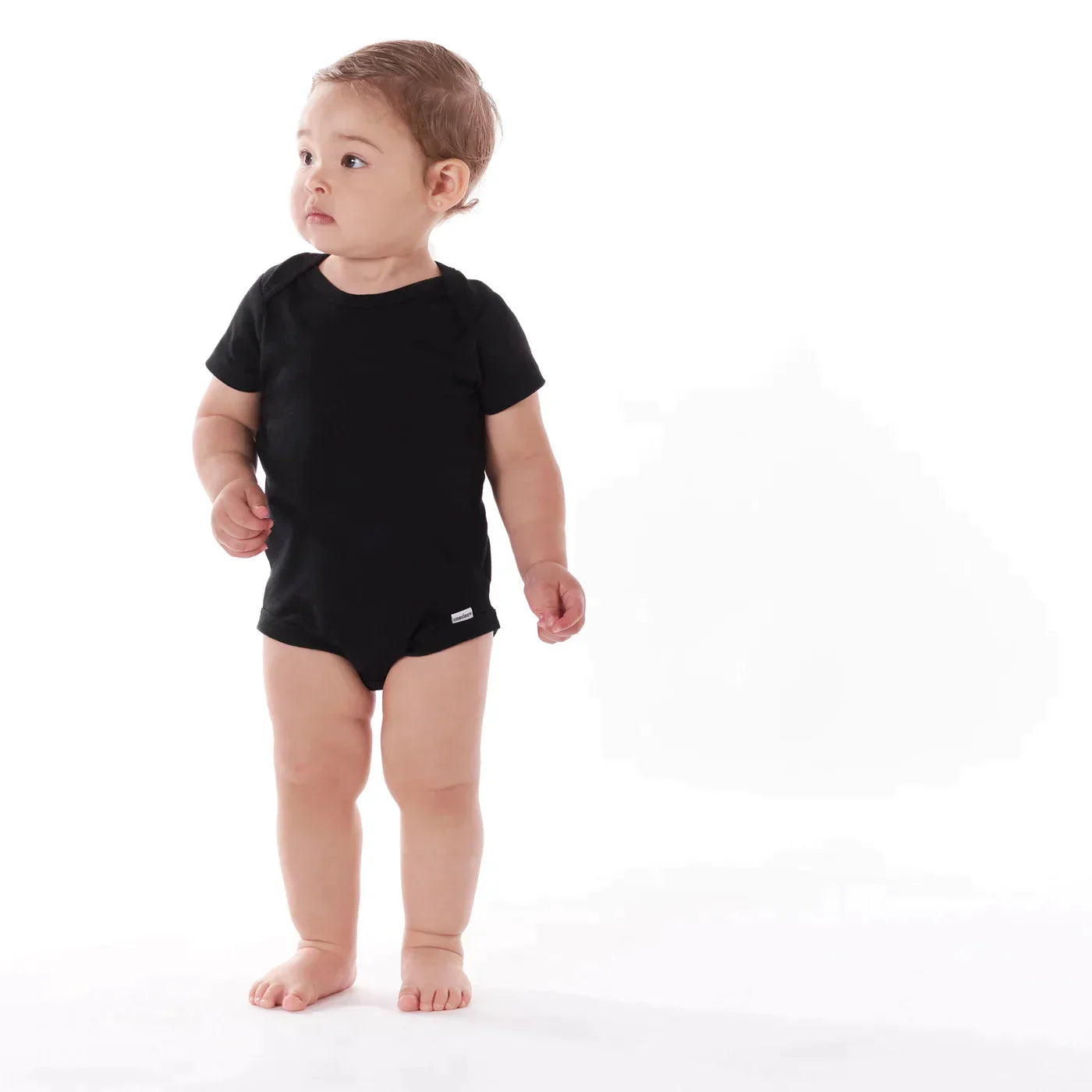 5-Pack Baby Neutral Black Onesies Bodysuits 3-6M