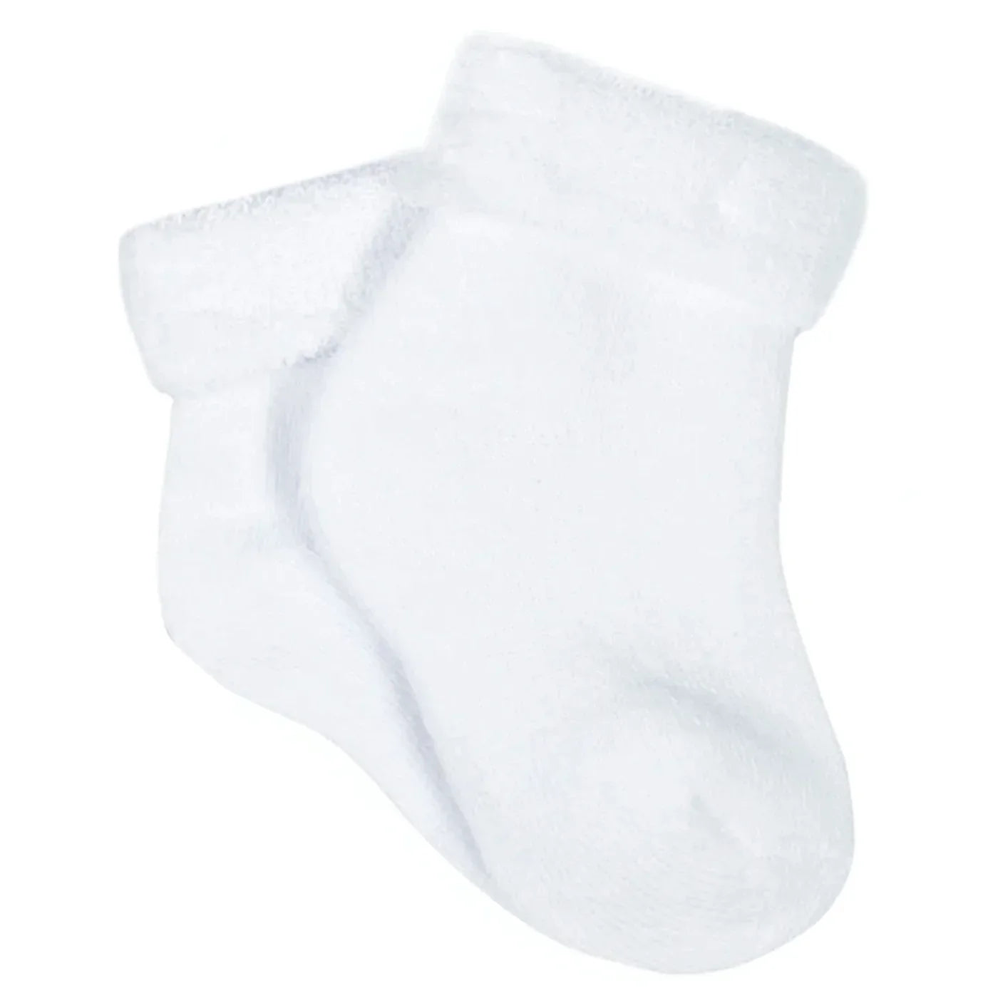 6-Pack Baby Neutral White Crew Socks