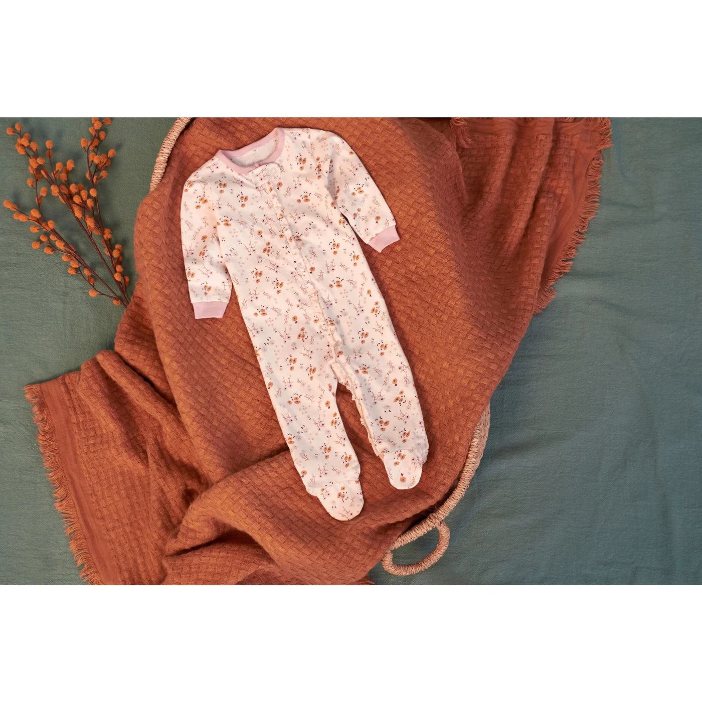 Purple Floral - Sleep N Play Set