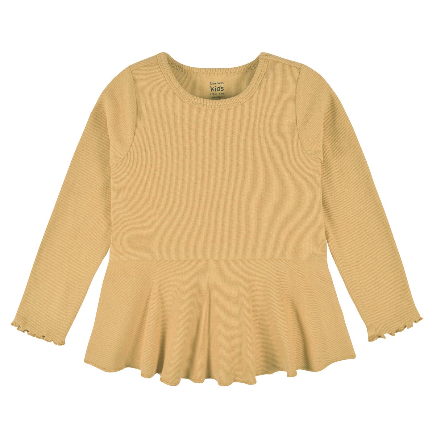 YELLOW FLORAL 2PK PEPLUM TOPS