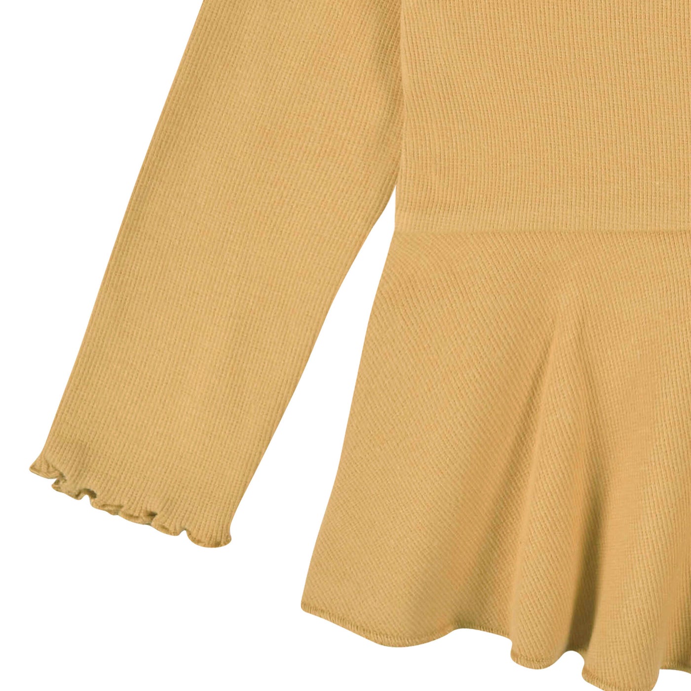 YELLOW FLORAL 2PK PEPLUM TOPS