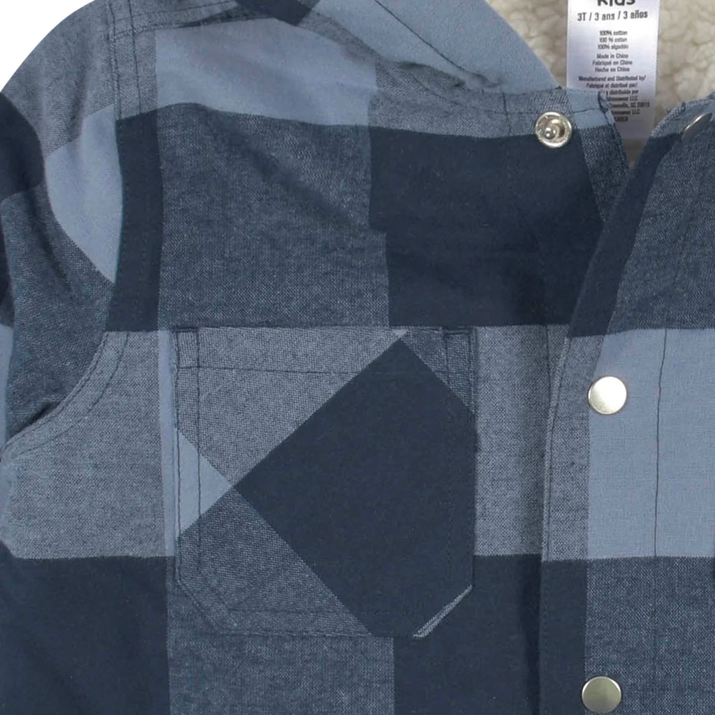 Navy Plaid Jacket & Jogger 2 Pc Set