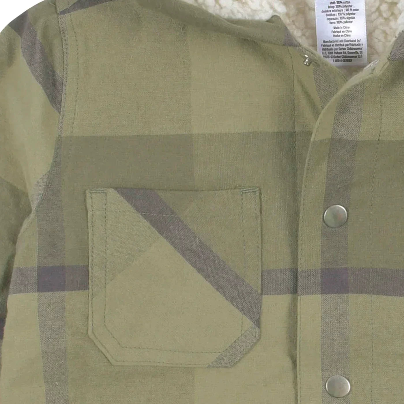 Green Plaid Jacket & Jogger 2 Pc Set